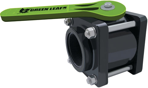 Green Leaf V204FP Ball Valve, 2 in Connection, Female NPT, 100 psi Pressure, Manual Actuator