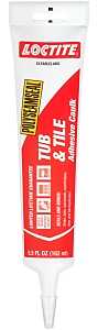 Loctite POLYSEAMSEAL 2138418 Tub and Tile Adhesive Caulk, Almond, 20 to 170 deg F, 5.5 oz Squeeze Tube