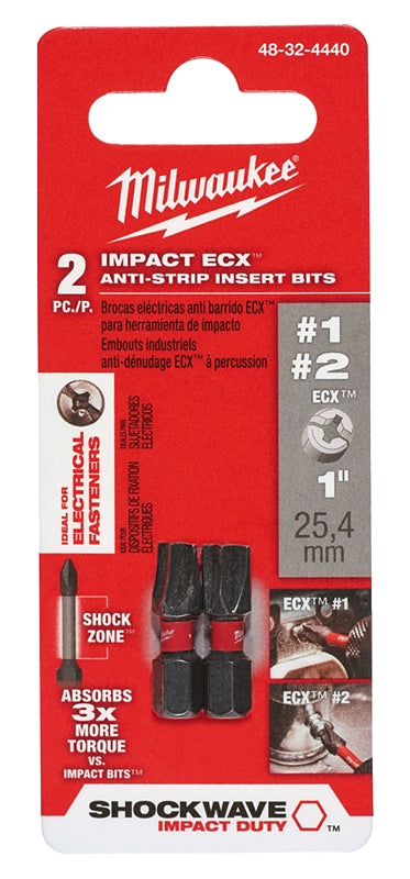 Milwaukee SHOCKWAVE 48-32-4440 Insert Bit Set, ECX Drive, 1/4 in