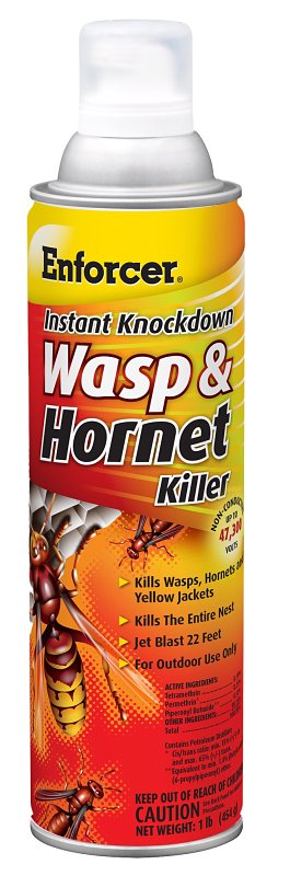 Enforcer EWHIK16 Wasp and Hornet Killer, Gas, Spray Application, 16 oz Aerosol Can