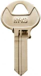 Hy-Ko 11010CO103 Key Blank, Brass, Nickel, For: Corbin Russwin Cabinet, House Locks and Padlocks, Pack of 10