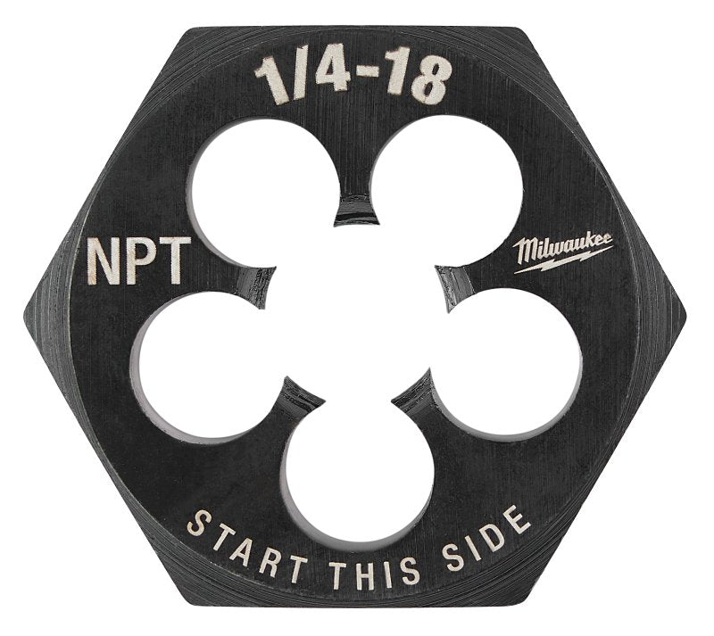 Milwaukee 49-57-5391 Threading Die, 1/4-18 Thread, NPT Thread, HCS ...
