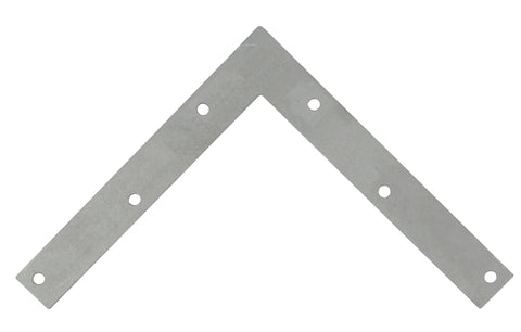 ProSource FC-G08-01PS Corner Brace, 8 in L, 8 in W, 1 in H, Galvanized Steel, Galvanized, 2 mm Thick Material, Pack of 5