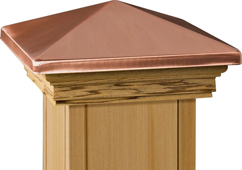 Maine Ornamental 72227 Post Cap, 6 in L, Pressure Treated, Color: Copper