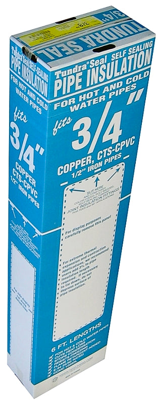 Quick R 30781T Pipe Insulation, 7/8 in ID x 1-5/8 in OD Dia, 6 ft L, Polyethylene, Black, Pack of 50