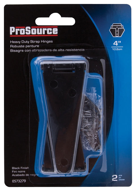 ProSource HSH-B04-C2PS Strap Hinge, 2 mm Thick Leaf, Steel, 180 Range of Motion