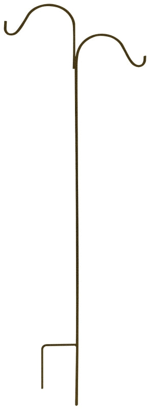 Landscapers Select GB-3092-3L Shepherd Hook, 24 in L, 64 in H, Steel, Black, Matte, Floor Standing Mounting