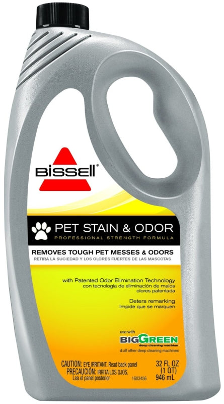 Bissell 72U8 Carpet Cleaner, 32 oz Bottle, Pale Yellow, Characteristic, Liquid, 1.019 to 1.029 Specific Gravity, Pack of 6