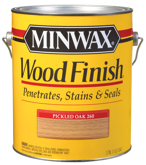 Minwax Wood Finish Transparent Oil-Based Wood Stain Pickled Oak 1 gal.
