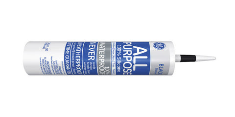 GE 100% Silicone I Sealant Black 10.1 oz.
