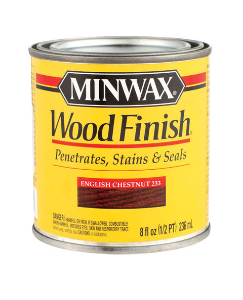 Minwax Wood Finish Transparent Oil-Based Wood Stain English Chestnut 1/2 pt.