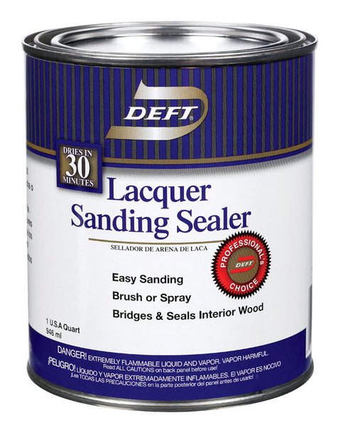 Deft Alkyd Lacquer Sanding Sealer Clear Lacquer 1 qt.
