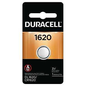 Duracell DL1620BPK Electronic Battery, 3 V Battery, 75 mAh, CR1620 Battery, Lithium