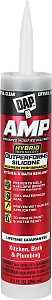 DAP AMP 7079800763 Advanced Sealant Caulk, Clear, 30 min Curing, 9 oz Cartridge