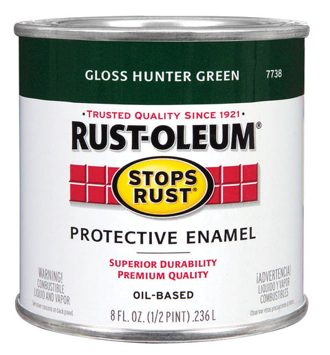 Rust-Oleum Oil Based Protective Enamel Hunter Green Gloss 1/2 pt.