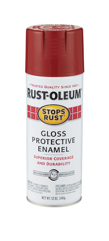 Rust-Oleum Stops Rust Regal Red Gloss Protective Enamel Spray 12 oz.