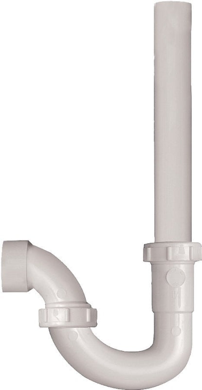 Plumb Pak PP66-6W Washing Machine Trap, 1-1/2 in, Plastic, White, SCH 40 Schedule