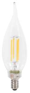 Sylvania 40755 Natural LED Bulb, 120 V, 350 Lumens, 4 W, B10 Bent Tip Lamp, 40 W Equivalent, E12 Lamp Base, Clear
