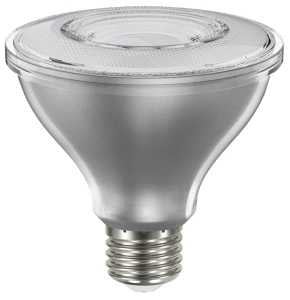 Sylvania 40917 Natural LED Bulb, Spotlight, 850 Lumens, 10 W, PAR30 Lamp, E26 Lamp Base, Dimmable, Clear, Daylight