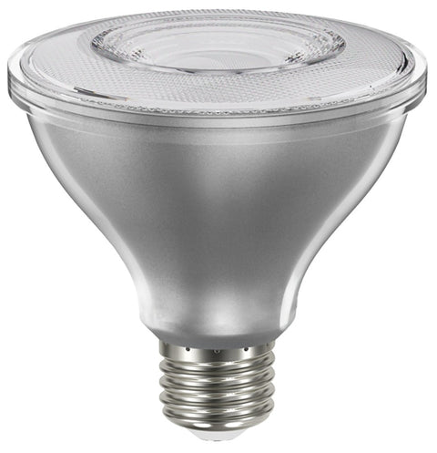 Sylvania 40917 Natural LED Bulb, Spotlight, 850 Lumens, 10 W, PAR30 Lamp, E26 Lamp Base, Dimmable, Clear, Daylight