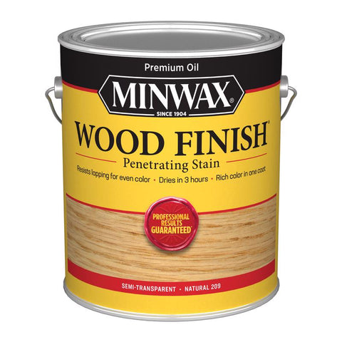 Minwax Wood Finish 710700000 Wood Stain, Natural, Liquid, 1 gal, Can, Pack of 2