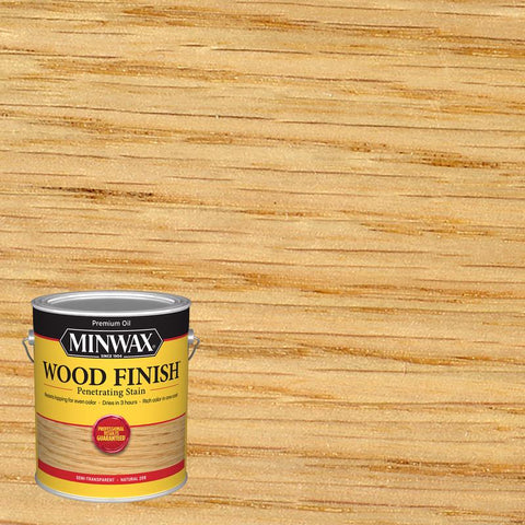 Minwax Wood Finish 710700000 Wood Stain, Natural, Liquid, 1 gal, Can, Pack of 2