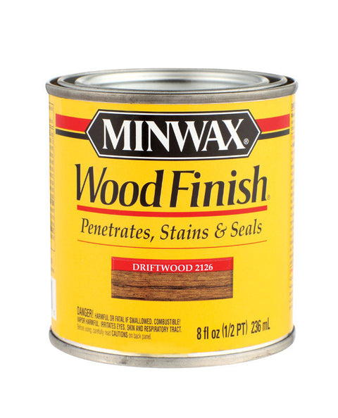 Minwax Wood Finish Transparent Oil-Based Wood Stain Driftwood 1/2 pt.