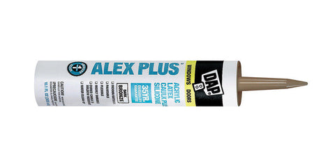 DAP Alex Plus Acrylic Latex Caulk Dark Bronze 10.1 oz.