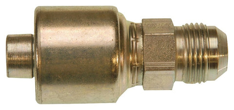 Gates MegaCrimp G25165-0810 Hose Coupling, 1/2 x 7/8 in Dia, 2.91 in, 7/8-14, Crimp x JIC, Straight Angle, Steel, Zinc