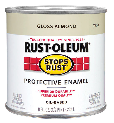 Rust-Oleum Oil Based Protective Enamel Almond Gloss 1/2 pt.