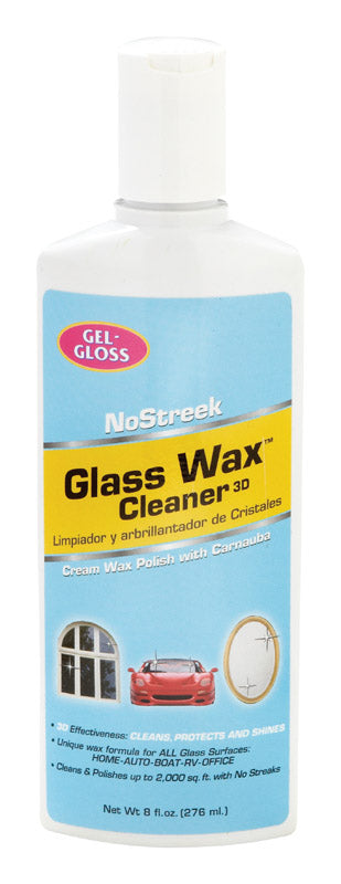 Gel-Gloss NoStreek 8 oz. Glass Wax Cleaner