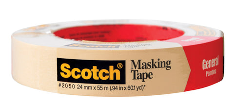 Scotch 0.94 in. W x 60 yd. L General Purpose Masking Tape High Strength Beige 1 pk