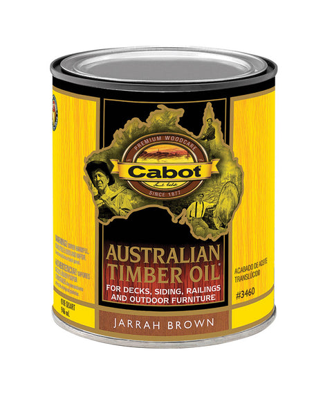 Cabot Transparent Penetrating Oil Formula Australian Timber Oil Jarrah Brown 1 qt.