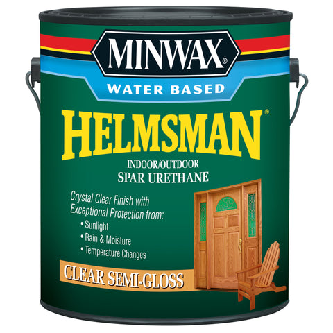 Minwax Helmsman 710510000 Spar Varnish, Semi-Gloss, Crystal Clear, Liquid, 1 gal, Can, Pack of 2
