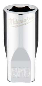 Milwaukee 45-34-9005 Socket, 5/16 in Socket, Standard Socket, 4.921 in OAL, 1/4 in Drive, 6 -Point, Chrome