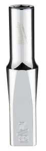 Milwaukee 45-34-9013 Socket, 7/32 in Socket, Deep Socket, 2.559 in OAL, 1/4 in Drive, 6 -Point, Chrome Vanadium Steel