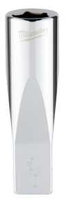 Milwaukee 45-34-9018 Socket, 3/8 in Socket, Deep Socket, 2.559 in OAL, 1/4 in Drive, 6 -Point, Chrome Vanadium Steel