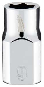 Milwaukee 45-34-9079 Socket, 9 mm Socket, Standard Socket, 3.543 in OAL, 3/8 in Drive, 6 -Point, Chrome Vanadium Steel