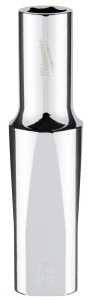 Milwaukee 45-34-9092 Socket, 8 mm Socket, Deep Socket, 3.543 in OAL, 3/8 in Drive, 6 -Point, Chrome Vanadium Steel