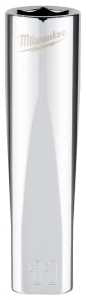 Milwaukee 45-34-9094 Socket, 11 mm Socket, Deep Socket, 3.543 in OAL, 3/8 in Drive, 6 -Point, Chrome Vanadium Steel