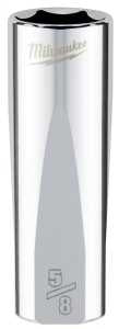 Milwaukee 45-34-6250 Socket, 5/8 in Socket, Deep Socket, 3.543 in OAL, 3/8 in Drive, 6 -Point, Chrome Vanadium Steel