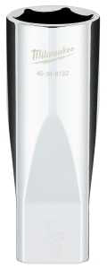 Milwaukee 45-34-9132 Socket, 7/8 in Socket, Deep Socket, 1-1/4 in OAL, 1/2 in Drive, 6 -Point, Chrome Vanadium Steel