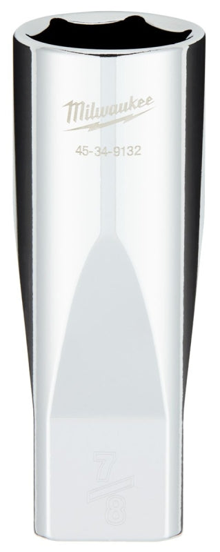 Milwaukee 45-34-9132 Socket, 7/8 in Socket, Deep Socket, 1-1/4 in OAL, 1/2 in Drive, 6 -Point, Chrome Vanadium Steel