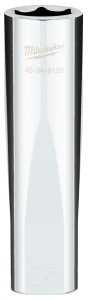 Milwaukee 45-34-9139 Socket, 15 mm Socket, Deep Socket, 0.85 in OAL, 1/2 in Drive, 6 -Point, Chrome Vanadium Steel