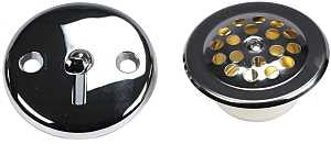 Danco 80977 Tub Drain Trim Kit, Brass, Chrome, For: Most Faucet Brands