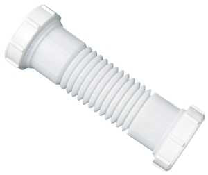 Plumb Pak PP812-15 Sink Drain Coupling, 1-1/2, 1-1/4 in, Slip Joint, Polypropylene, White