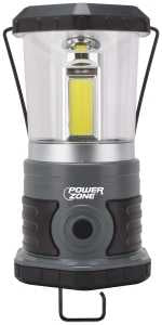 PowerZone 63992 Portable Lantern, D Battery, D Battery, LED Lamp, 1250 Lumens, 25 m Beam Distance, 40 hrs Run Time