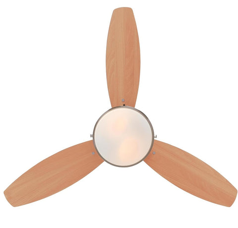 Westinghouse Alloy Series 7221600 Ceiling Fan, Beech/Wengue Blade, 42 in Sweep, MDF Blade, With Lights: Yes