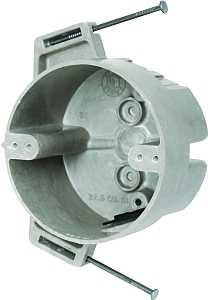 fiberglassBOX 9351-NK Ceiling Box, Nail Mounting, 4 in W, 4 in D, 2-7/16 in H, Thermoset Fiberglass, Beige/Tan