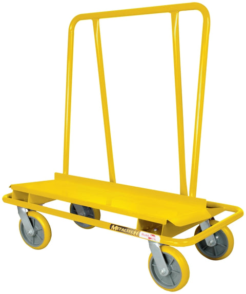 Metaltech I-BMD3131YGR Drywall Cart, 80 lb, 14, Steel, 49-1/4 in OAL, 22-1/4 in OAW